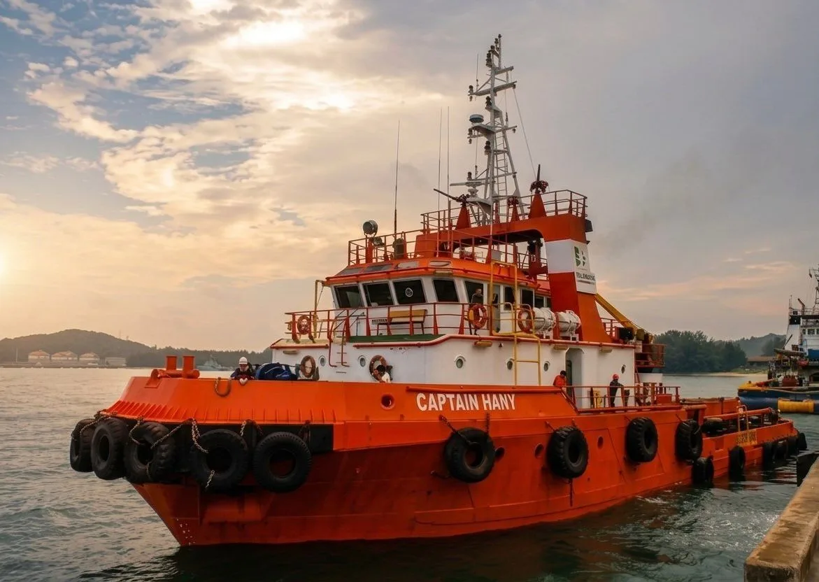 Captain Hany vessel during marine operations