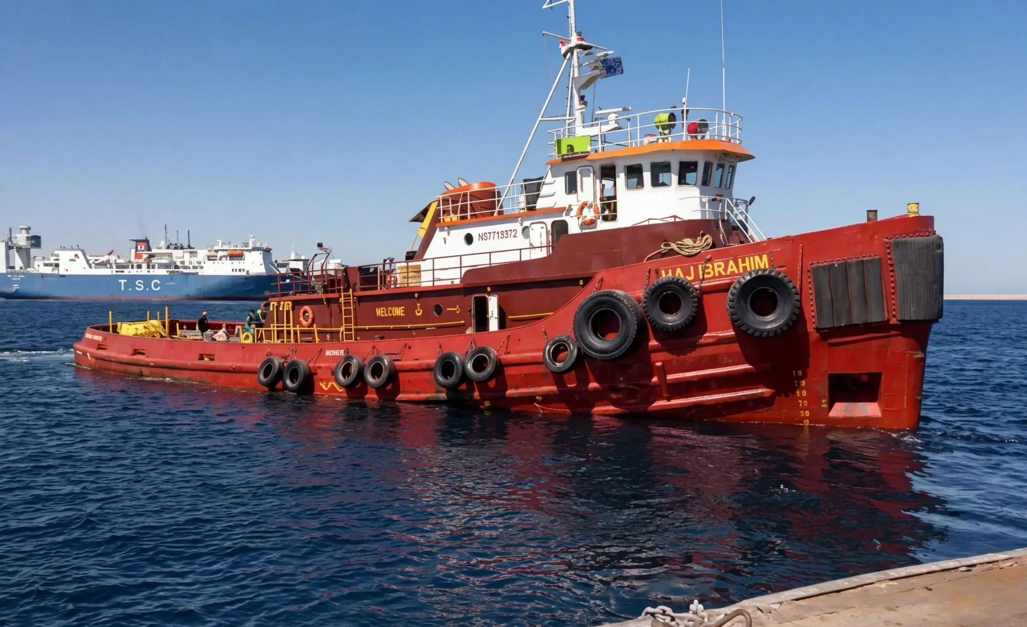 Haj Ibrahim anchor handling and towing vessel